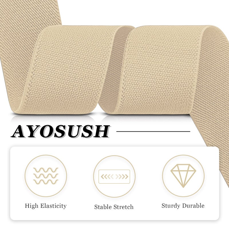 AYOSUSH Mens Suspenders Button End Heavy Duty Beige Y Back Business Wedding Gift - Image 3